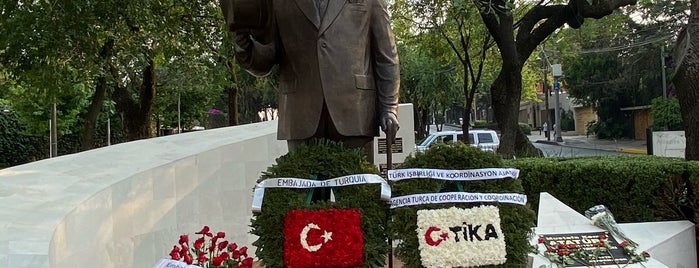 Monument of Mustafa Kemal Atatürk. is one of Mexico city.