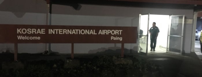 Kosrae International Airport (KSA) is one of Airports.