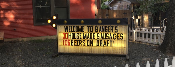 Banger's Sausage House & Beer Garden is one of Lugares favoritos de Paul.