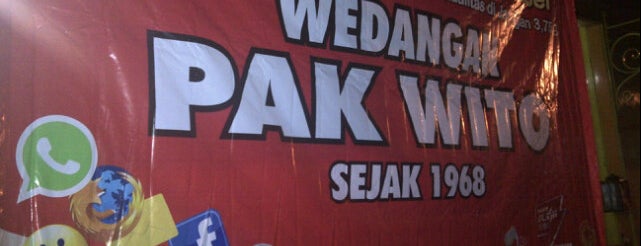 Wedangan Pak Wito is one of Must-visit Arcades in Surakarta.
