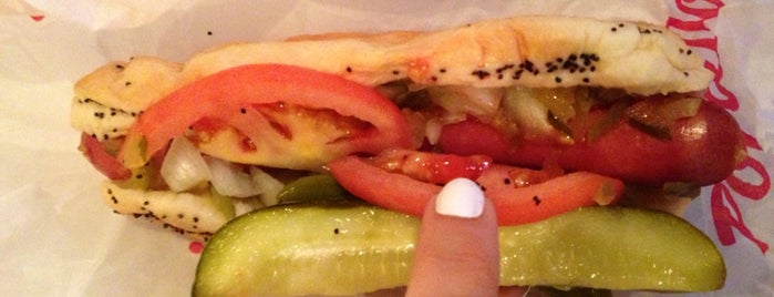 Portillo's is one of The 15 Best Places for Hot Dogs in Chicago.
