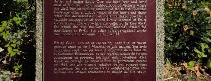Emily Carr House is one of Vancouver Island.