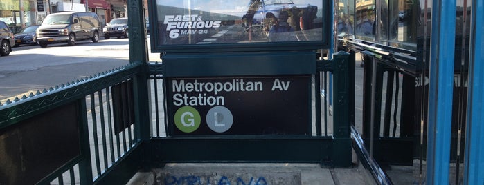 MTA Subway - Metropolitan Ave (G) is one of Kimmie’s Liked Places.