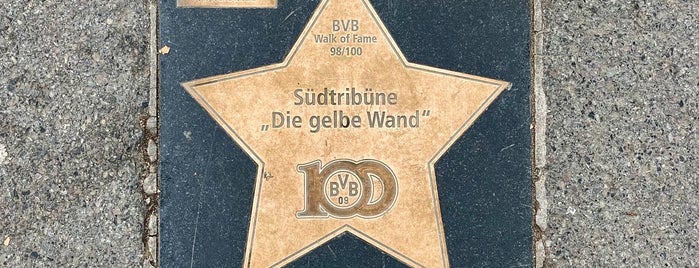 BVB Walk of Fame #98 Südtribüne "Die gelbe Wand" is one of SU Text/Adresse.