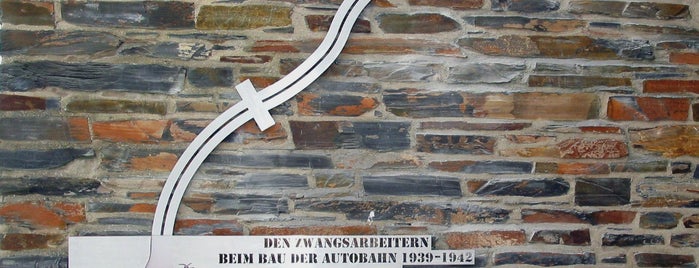 Mahnmal für die Zwangsarbeiter beim Autobahnbau an der Kirche St.Paul is one of Gedenkstätten Zwangsarbeit/ Forced Labor Memorials.