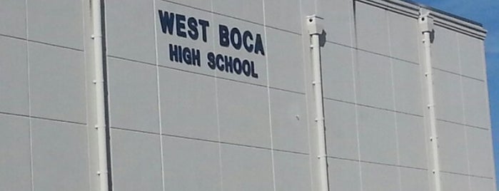 West Boca High School is one of Lugares favoritos de Steven.