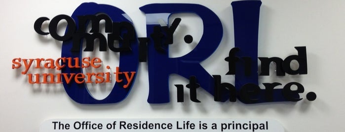 Office of Residence Life is one of Syracuse 44 Badge.
