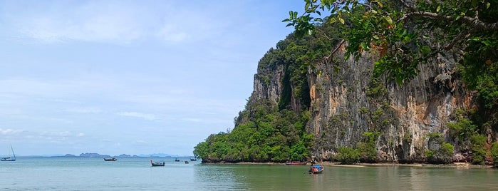 Railay Beach East is one of The best of SE Asia.