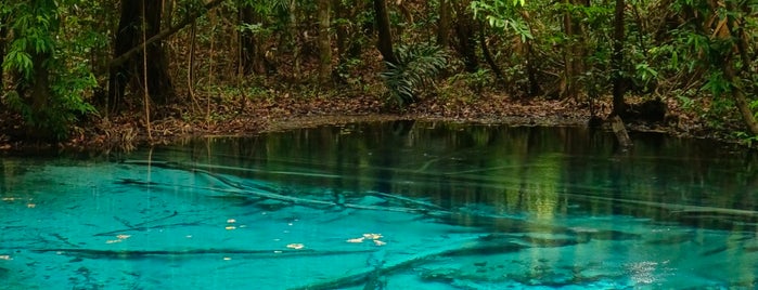 Blue Pool is one of Krabi, Thailand 🇹🇭.