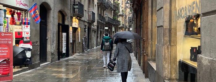 Carrer dels Tallers is one of Barcelona - August 2014.