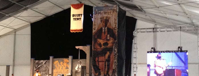 Jazz Fest Blues tent is one of New Orleans Jazz.