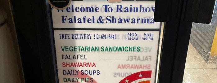 Rainbow Falafel is one of NYC Falafelgasm.