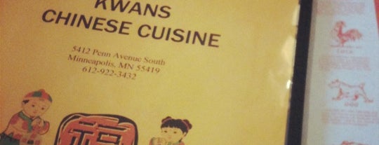 Kwan's Chinese Cuisine is one of The 7 Best Places for Orange Chicken in Minneapolis.