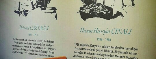 Gazyağcı Furun Kebabı 1891 is one of Aydın'ın Kaydettiği Mekanlar.