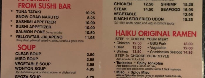 Haiku Sushi and Bar is one of New Orleans 2021.