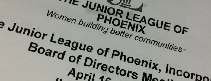 Junior League of Phoenix is one of Gespeicherte Orte von Barbara.