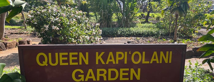 Queen Kapiolani Garden is one of Hawaii.