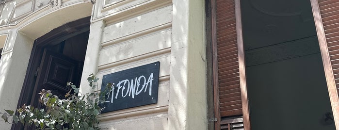 La fonda is one of Montevideo.