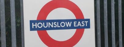 Hounslow East London Underground Station is one of Tempat yang Disukai Del.