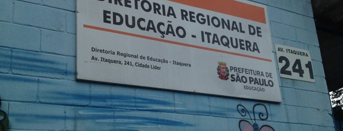 Diretoria Regional de Educacao - Itaquera is one of Tarefas.