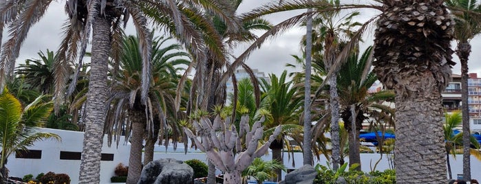 Playa Martiánez is one of Puerto dela Cruz, Tenerife.