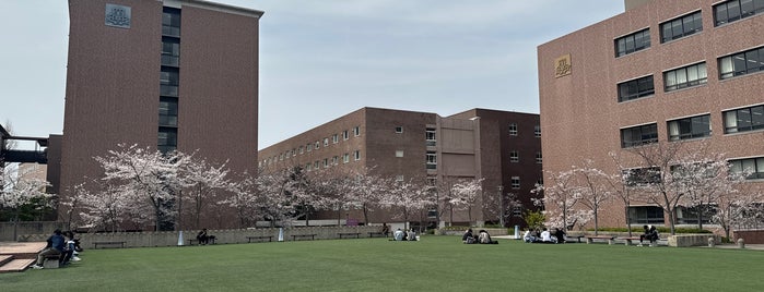 あすかの庭 is one of 関西大学 千里山キャンパス　施設.