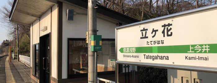 Tategahana Station is one of JR 고신에쓰지방역 (JR 甲信越地方の駅).