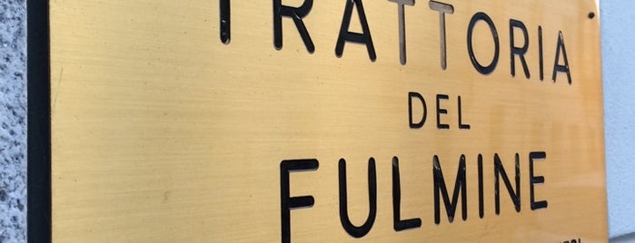 Trattoria Del Fulmine is one of restaurants Milan out of the city.