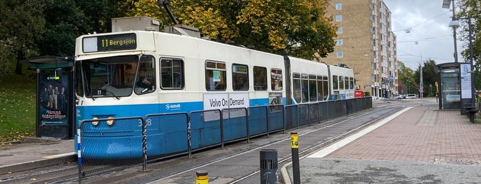 Hållplats Fjällgatan (S) is one of Tram stops of Gothenburg.