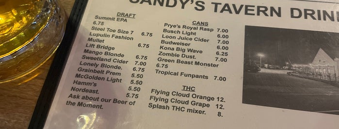 Sandy's Tavern is one of Trivia.