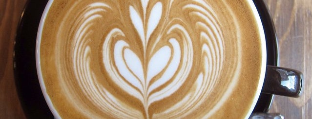 cafe「1と1/2」(カフェ イチトニブンノイチ) is one of Design latte art.