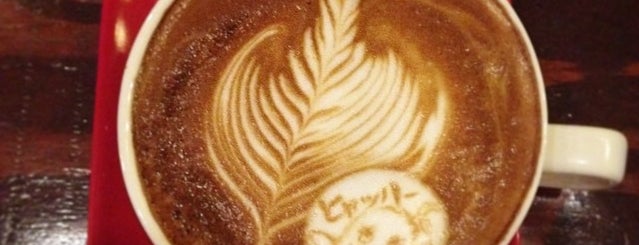 What's up? -Espresso & Beer- is one of Design latte art.