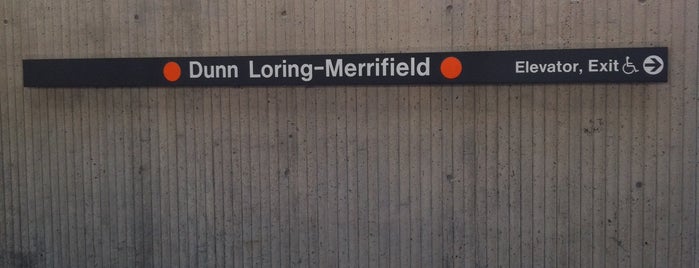 Dunn Loring-Merrifield Metro Station is one of The Metro.