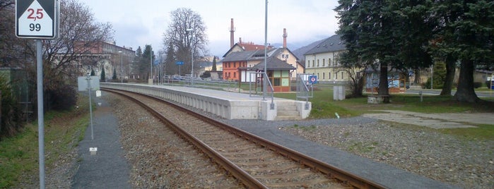 Železniční stanice Rapotín is one of Železnice Desná.