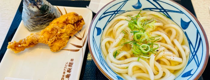 丸亀製麺 is one of ゲソ天スポット.