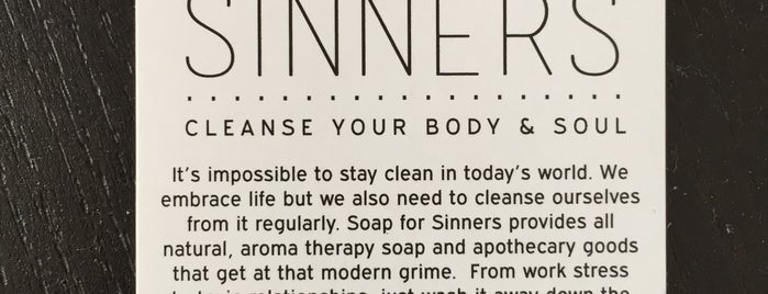 soap for sinners is one of Shop.