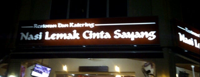 Nasi Lemak Cinta Sayang is one of Makan @ Shah Alam/Klang #1.