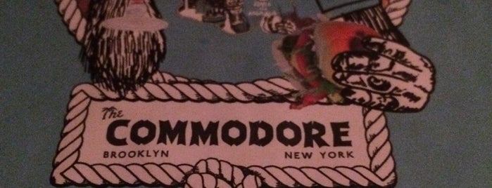 The Commodore is one of NYC Eats.