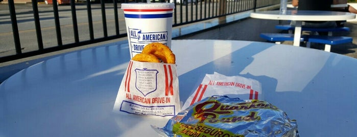 All American Hamburger Drive In is one of Joe’s Liked Places.
