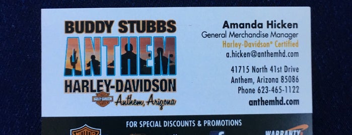Buddy Stubbs Anthem Harley-Davidson is one of Shopping.