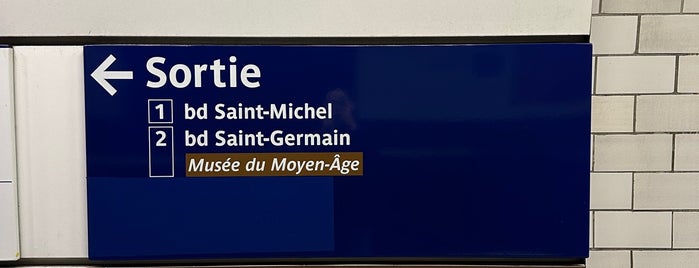 RER Saint-Michel – Notre-Dame [B,C] is one of Paris Metro.