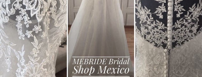 ME BRIDE Bridal Shop Mexico is one of สถานที่ที่ Silvia ถูกใจ.