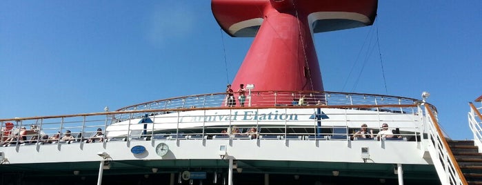 Carnival Elation Lido Deck is one of Places I've been.