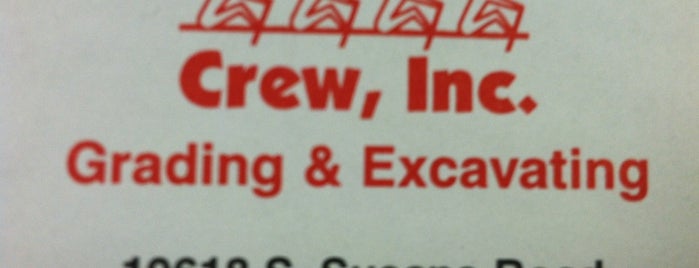 Crew, Inc. Grading & Excavating is one of Work.