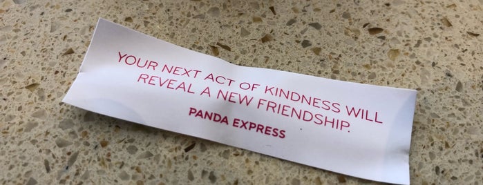 Panda Express is one of Places I've been or go to..