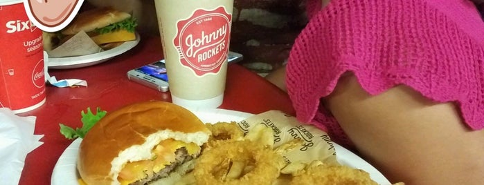 Johnny Rockets is one of Six Flags Over Texas - The Big List.