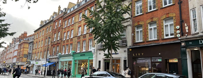 Marylebone High Street is one of UK favourites.