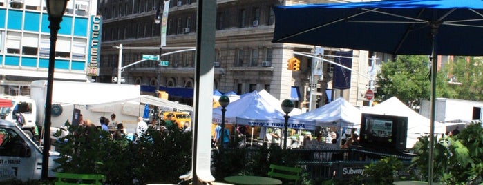 Union Square Park is one of AT&T Mobile Charging Stations in NYC.