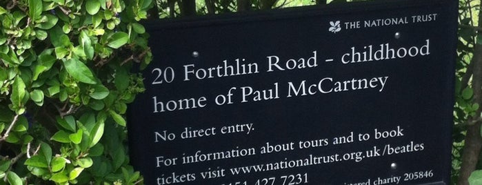 Childhood Home of Paul McCartney is one of Liverpool.