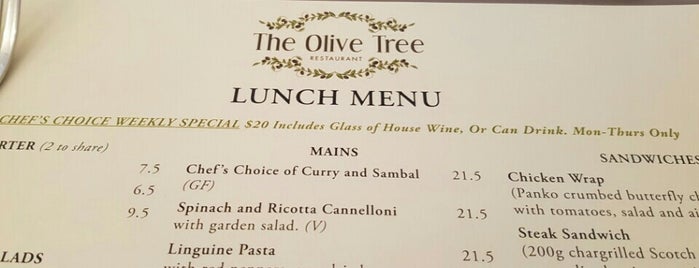 The Olive Tree Restaurant is one of Fine Dining in & around Western Australia.